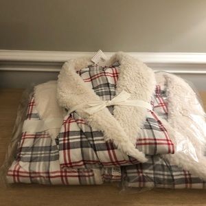 Pottery Barn Holland Plaid Robe L/XL